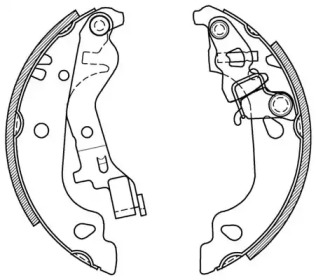 Комлект тормозных накладок (OPEN PARTS: BSA2043.00)