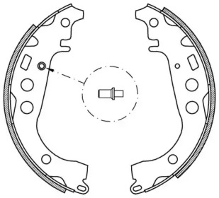 Комлект тормозных накладок (OPEN PARTS: BSA2044.00)