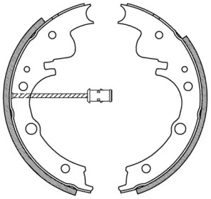 Комлект тормозных накладок (OPEN PARTS: BSA2046.00)