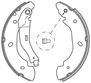 Комлект тормозных накладок (OPEN PARTS: BSA2047.00)