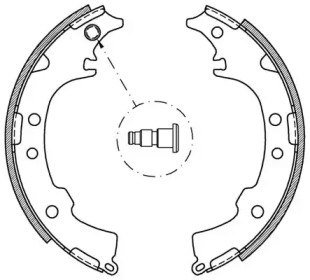 Комлект тормозных накладок (OPEN PARTS: BSA2053.00)