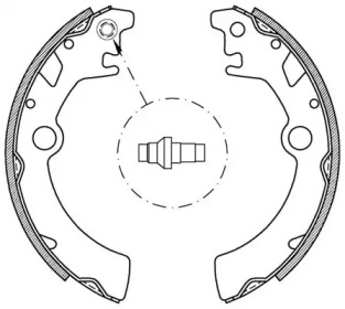 Комлект тормозных накладок (OPEN PARTS: BSA2054.00)