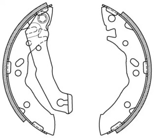 Комлект тормозных накладок (OPEN PARTS: BSA2055.00)