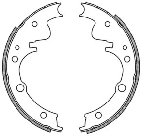 Комлект тормозных накладок (OPEN PARTS: BSA2058.00)