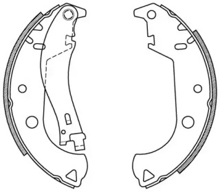 Комлект тормозных накладок (OPEN PARTS: BSA2059.00)