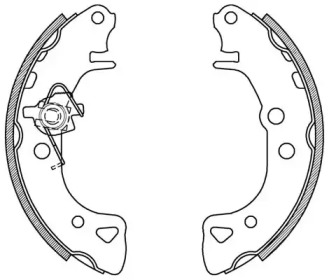 Комлект тормозных накладок (OPEN PARTS: BSA2060.00)