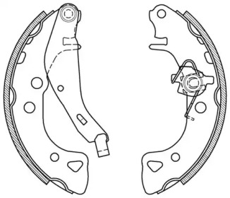 Комлект тормозных накладок (OPEN PARTS: BSA2061.00)