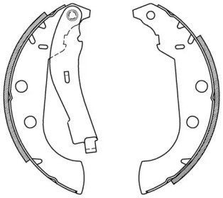 Комлект тормозных накладок (OPEN PARTS: BSA2064.00)