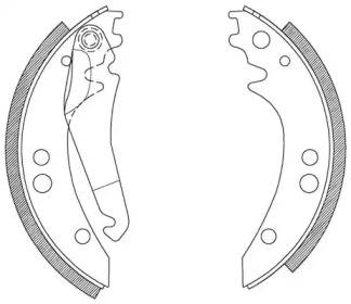 Комлект тормозных накладок (OPEN PARTS: BSA2065.00)