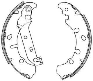 Комлект тормозных накладок (OPEN PARTS: BSA2066.00)