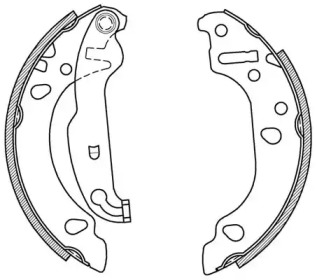 Комлект тормозных накладок (OPEN PARTS: BSA2067.00)