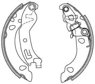 Комлект тормозных накладок (OPEN PARTS: BSA2068.00)