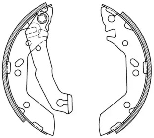 Комлект тормозных накладок (OPEN PARTS: BSA2070.00)