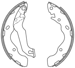 Комлект тормозных накладок (OPEN PARTS: BSA2071.00)