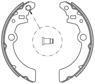 Комлект тормозных накладок (OPEN PARTS: BSA2073.00)