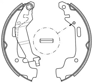 Комлект тормозных накладок (OPEN PARTS: BSA2074.00)