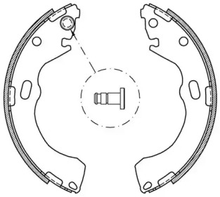 Комлект тормозных накладок (OPEN PARTS: BSA2075.00)