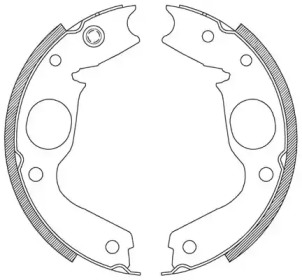 Комлект тормозных накладок (OPEN PARTS: BSA2076.00)