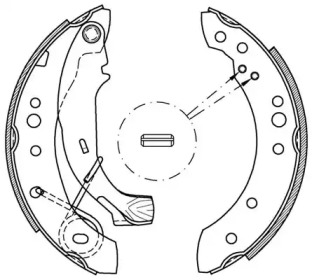 Комлект тормозных накладок (OPEN PARTS: BSA2077.00)