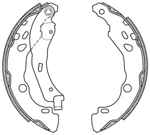 Комлект тормозных накладок (OPEN PARTS: BSA2079.00)