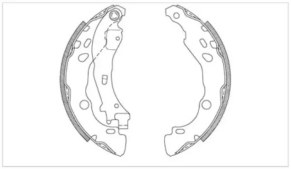 Комлект тормозных накладок (OPEN PARTS: BSA2080.00)