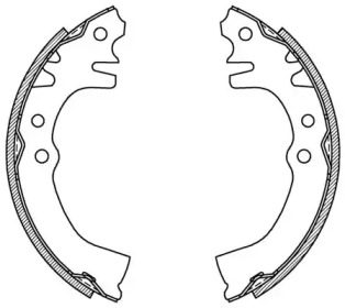 Комлект тормозных накладок (OPEN PARTS: BSA2081.00)