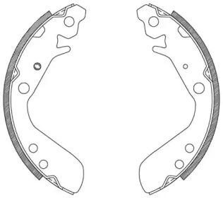 Комлект тормозных накладок (OPEN PARTS: BSA2082.00)