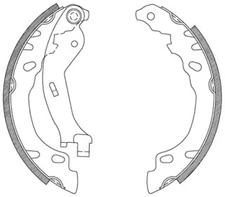 Комлект тормозных накладок (OPEN PARTS: BSA2083.00)