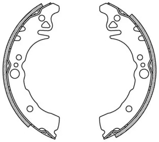 Комлект тормозных накладок (OPEN PARTS: BSA2084.00)