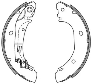 Комлект тормозных накладок (OPEN PARTS: BSA2086.00)