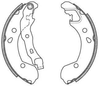 Комлект тормозных накладок (OPEN PARTS: BSA2087.00)