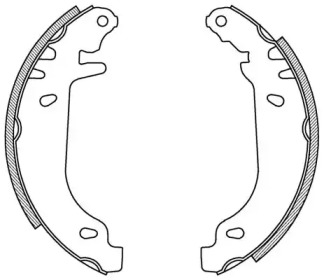 Комлект тормозных накладок (OPEN PARTS: BSA2088.00)