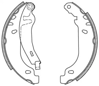 Комлект тормозных накладок (OPEN PARTS: BSA2089.00)