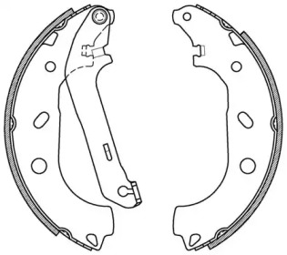 Комлект тормозных накладок (OPEN PARTS: BSA2090.00)