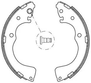 Комлект тормозных накладок (OPEN PARTS: BSA2091.00)