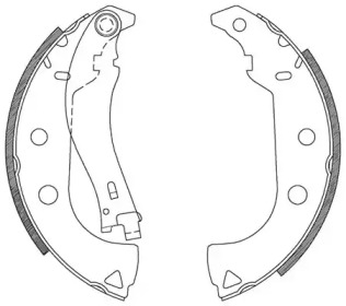 Комлект тормозных накладок (OPEN PARTS: BSA2092.00)