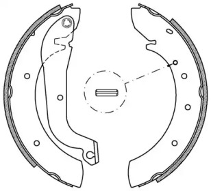 Комлект тормозных накладок (OPEN PARTS: BSA2093.00)