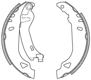 Комлект тормозных накладок (OPEN PARTS: BSA2094.00)