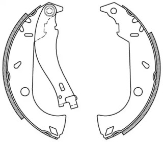 Комлект тормозных накладок (OPEN PARTS: BSA2095.00)