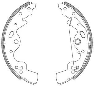 Комлект тормозных накладок (OPEN PARTS: BSA2096.00)