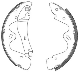 Комлект тормозных накладок (OPEN PARTS: BSA2100.00)