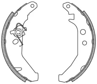 Комлект тормозных накладок (OPEN PARTS: BSA2101.00)