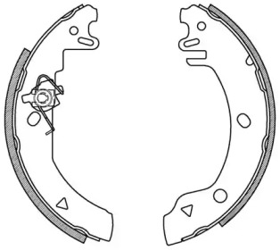 Комлект тормозных накладок (OPEN PARTS: BSA2103.00)