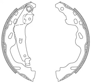 Комлект тормозных накладок (OPEN PARTS: BSA2104.00)