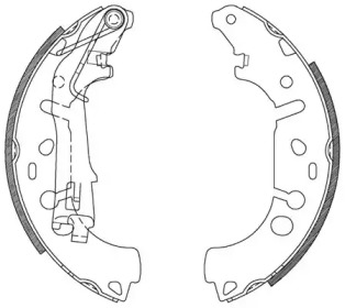 Комлект тормозных накладок (OPEN PARTS: BSA2107.00)