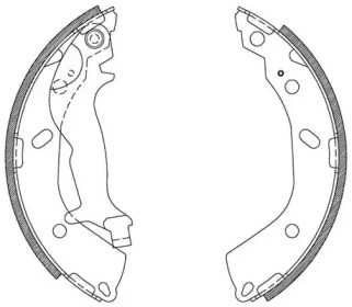 Комлект тормозных накладок (OPEN PARTS: BSA2108.00)