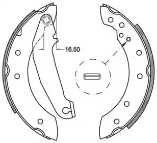 Комлект тормозных накладок (OPEN PARTS: BSA2110.00)