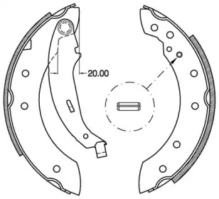 Комлект тормозных накладок (OPEN PARTS: BSA2111.00)