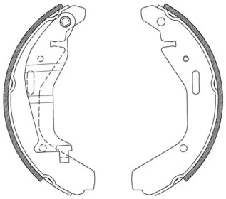 Комлект тормозных накладок (OPEN PARTS: BSA2112.00)