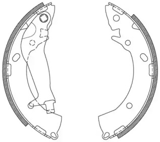 Комлект тормозных накладок (OPEN PARTS: BSA2113.00)